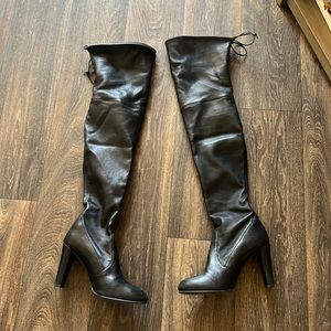 Stuart Weitzman Black Heeled Boots